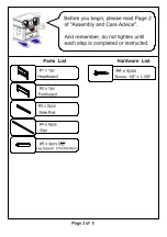 Preview for 3 page of Furniture of America CM7351CK Assembly Instructions Manual