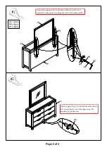 Preview for 4 page of Furniture of America CM7360D Assembly Instructions