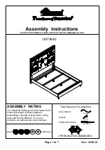 Preview for 1 page of Furniture of America CM7362Q Assembly Instructions Manual