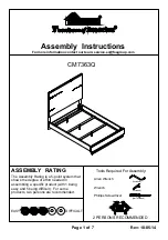 Preview for 1 page of Furniture of America CM7363Q Assembly Instructions Manual