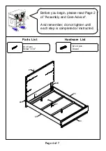 Preview for 4 page of Furniture of America CM7363Q Assembly Instructions Manual