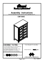 Preview for 1 page of Furniture of America CM7365C Assembly Instructions