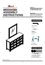 Furniture of America CM7365D-M Assembly Instructions Manual preview