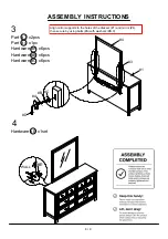 Предварительный просмотр 8 страницы Furniture of America CM7365D-M Assembly Instructions Manual