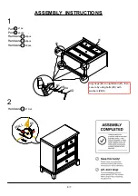 Preview for 6 page of Furniture of America CM7383N Assembly Instructions Manual