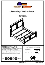 Preview for 1 page of Furniture of America CM7383Q Assembly Instructions Manual