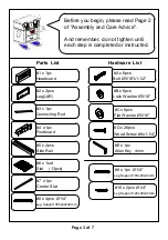 Preview for 3 page of Furniture of America CM7384EK Assembly Instructions Manual