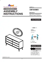 Preview for 1 page of Furniture of America CM7386MO Assembly Instructions Manual