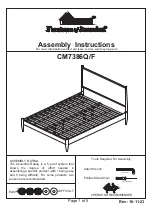 Preview for 1 page of Furniture of America CM7386Q/F Assembly Instructions