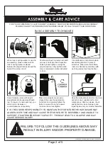 Preview for 2 page of Furniture of America CM7386Q/F Assembly Instructions