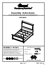 Preview for 1 page of Furniture of America CM7389EK Assembly Instructions Manual