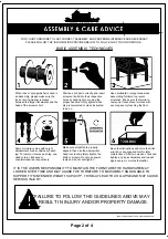 Preview for 2 page of Furniture of America CM7393D Assembly Instructions