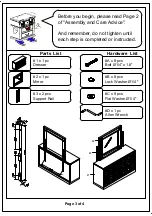 Preview for 3 page of Furniture of America CM7393D Assembly Instructions