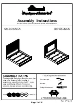 Furniture of America CM7394CK/EK Assembly Instructions Manual preview