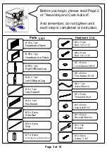 Preview for 3 page of Furniture of America CM7394Q Assembly Instructions Manual