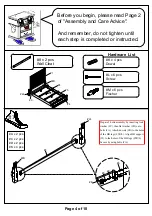 Preview for 4 page of Furniture of America CM7394Q Assembly Instructions Manual