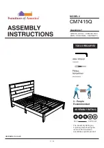 Preview for 1 page of Furniture of America CM7415Q Assembly Instructions Manual