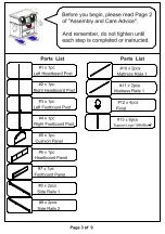 Preview for 3 page of Furniture of America CM7420F Assembly Instructions Manual
