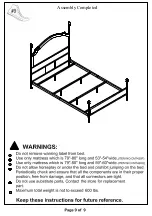 Preview for 9 page of Furniture of America CM7420F Assembly Instructions Manual