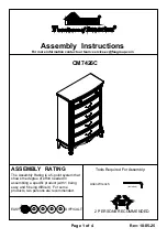 Preview for 1 page of Furniture of America CM7426C Assembly Instructions