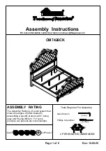 Furniture of America CM7426CK Assembly Instructions Manual preview