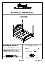 Preview for 1 page of Furniture of America CM7427EK Assembly Instructions Manual