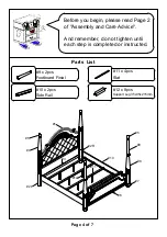 Preview for 4 page of Furniture of America CM7427EK Assembly Instructions Manual