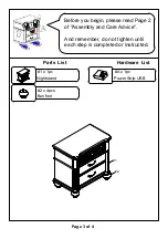 Preview for 3 page of Furniture of America CM7427N Assembly Instructions