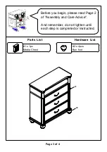 Preview for 3 page of Furniture of America CM7427TV Assembly Instructions