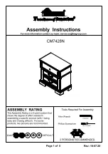 Preview for 1 page of Furniture of America CM7428N Assembly Instructions