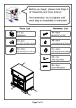 Preview for 3 page of Furniture of America CM7428N Assembly Instructions