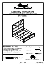 Preview for 1 page of Furniture of America CM7435EK Assembly Instructions Manual