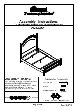 Preview for 1 page of Furniture of America CM7441CK Assembly Instructions Manual