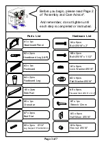 Preview for 3 page of Furniture of America CM7441CK Assembly Instructions Manual