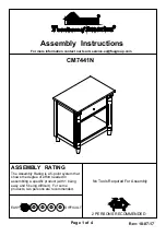 Furniture of America CM7441N Assembly Instructions preview