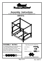 Preview for 1 page of Furniture of America CM7451Q Assembly Instructions Manual