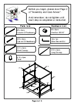 Preview for 4 page of Furniture of America CM7451Q Assembly Instructions Manual