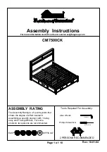 Preview for 1 page of Furniture of America CM7500CK Assembly Instructions Manual