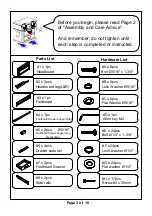 Preview for 3 page of Furniture of America CM7500CK Assembly Instructions Manual