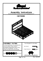 Preview for 1 page of Furniture of America CM7500EK Assembly Instructions Manual