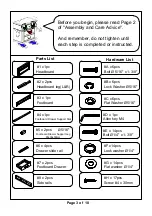 Preview for 3 page of Furniture of America CM7500EK Assembly Instructions Manual