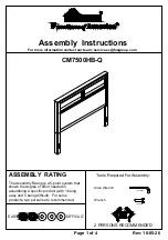 Furniture of America CM7500HB-Q Assembly Instructions preview