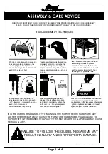 Preview for 2 page of Furniture of America CM7500HB-Q Assembly Instructions