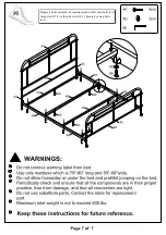 Preview for 14 page of Furniture of America CM7502F Assembly Instructions Manual