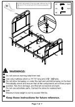 Preview for 21 page of Furniture of America CM7502F Assembly Instructions Manual