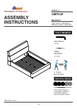 Preview for 1 page of Furniture of America CM7513F Assembly Instructions Manual