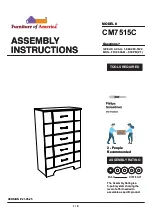 Preview for 1 page of Furniture of America CM7515C Assembly Instructions Manual