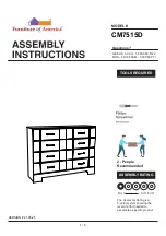 Furniture of America CM7515D Assembly Instructions Manual preview