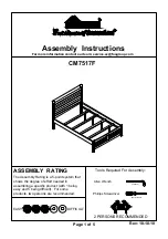 Preview for 1 page of Furniture of America CM7517F Assembly Instructions