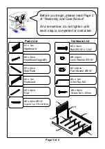 Preview for 3 page of Furniture of America CM7517F Assembly Instructions